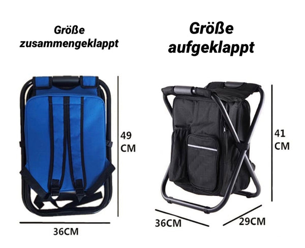 BUDDY - Thermorucksack mit genialer Klappstuhlfunktion